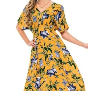 Maxi Boho Style Backless Dress